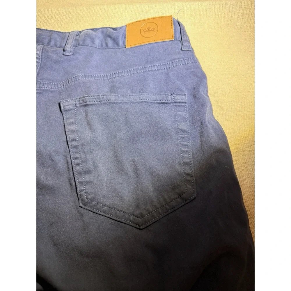 Peter Millar Men's EB66 Blue Chino Pants, 31x30, Performance Golf